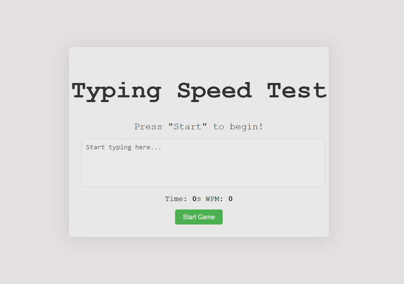 Typing Test